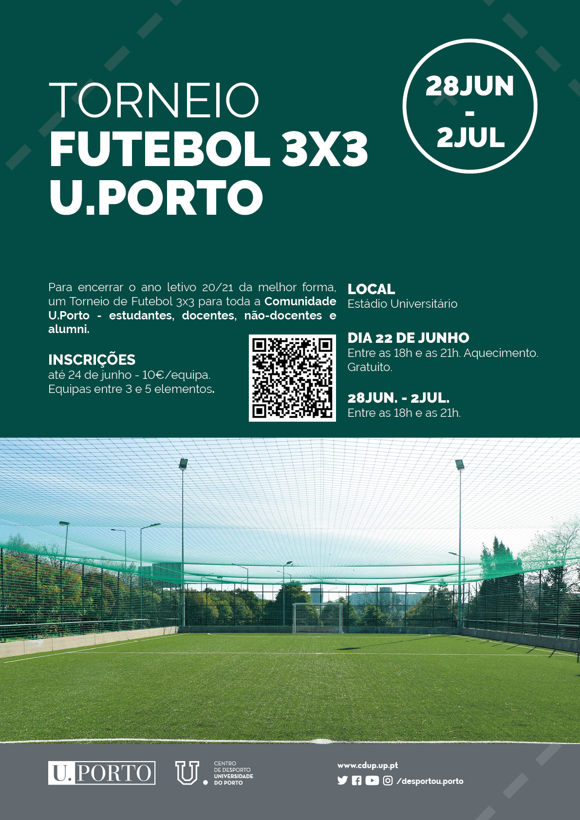 Terminar o ano letivo com jogos de Futebol na U.Porto - CDUP